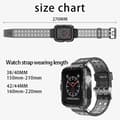 Miniatyrbild 3 av 5: Apple Watch kompatibelt Armband TPU SVART 42/44/415 mm