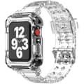 Miniatyrbild 1 av 6: Apple Watch kompatibelt Armband TPU TRANSARENT 42/44/415 mm