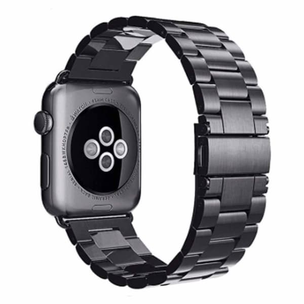 Apple Watch 1-8/SE/Ultra 42/44/45/49 Metall Länkarmband Svart