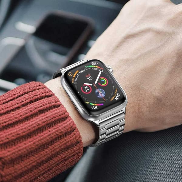 Apple Watch 38/40/41 Länkarmband Metall Silver