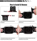 Miniatyrbild 5 av 5: Apple Watch kompatibelt Sport Armband Silikon VIT/RAIN 38/40/41 mm  2storlek