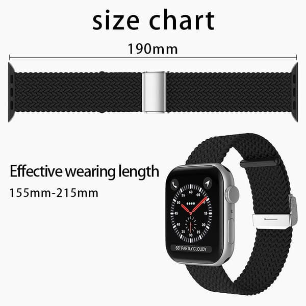 Apple Watch kompatibelt Armband Elastiskt GRÅ 42/44/45 mm
