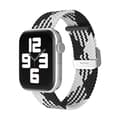 Miniatyrbild 1 av 3: Apple Watch kompatibelt Armband Elastiskt SVART/VIT 42/44/45 mm