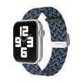 Miniatyrbild 1 av 3: Apple Watch kompatibelt Armband Elastiskt SVART/BLÅ/GRÖN 42/44/45mm