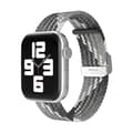 Miniatyrbild 1 av 3: Apple Watch kompatibelt Armband Elastiskt GRÅ/VIT  42/44/45 mm