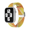 Miniatyrbild 1 av 3: Apple Watch kompatibelt Armband Elastiskt GUL/VIT  42/44/45 mm