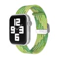 Miniatyrbild 1 av 3: Apple Watch kompatibelt Armband Elastiskt GRÖN/VIT  42/44/45 mm