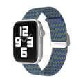 Miniatyrbild 1 av 3: Apple Watch kompatibelt Armband Elastiskt BLÅ/GRÖN  42/44/45 mm