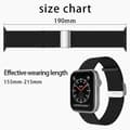 Miniatyrbild 2 av 3: Apple Watch kompatibelt Armband Elastisk BLÅ METALLIC  42/44/45 mm