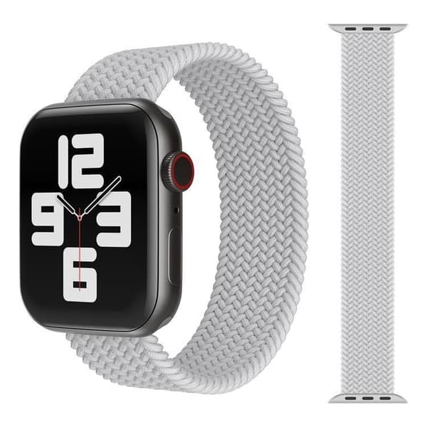 Apple Watch kompatibelt ARMBAND Elastiskt Ljusgrå 38/40/41 mm
