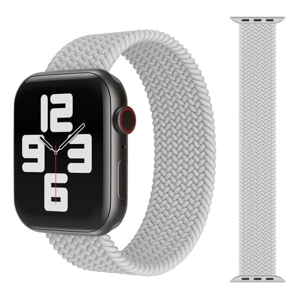 Apple Watch kompatibelt ARMBAND Elastiskt Ljusgrå 38/40/41 mm
