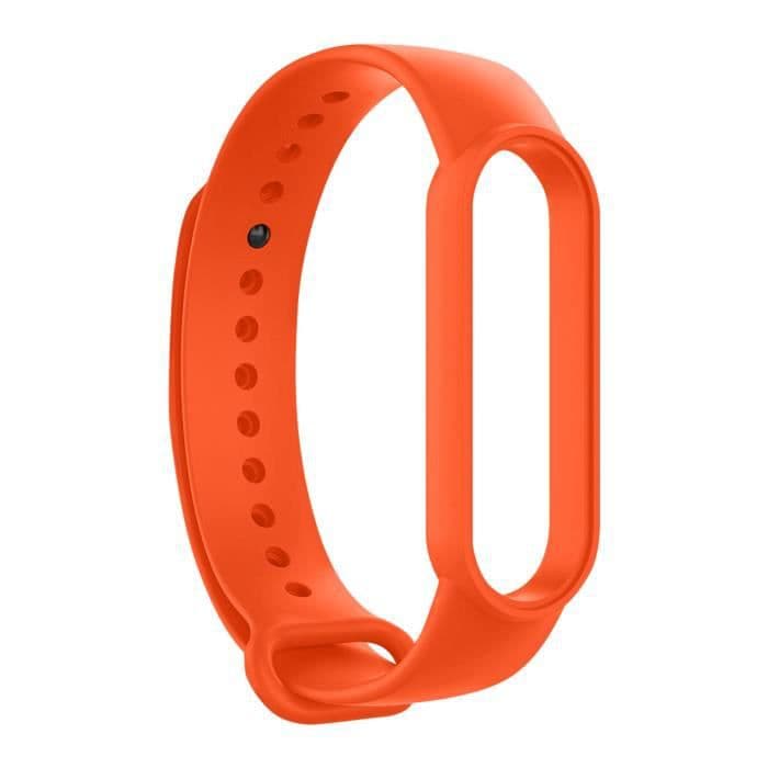 Xiaomi Mi Band 6 och 5 Premium Soft-touch ljusorange sportrem i silikon