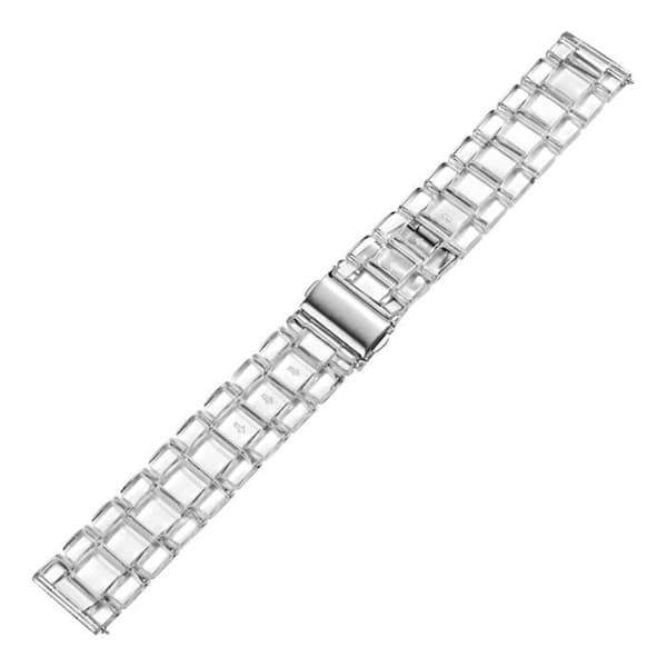 Galaxy Watch 4 armband - AVIZAR - Transparent resin länkar - Metalllås