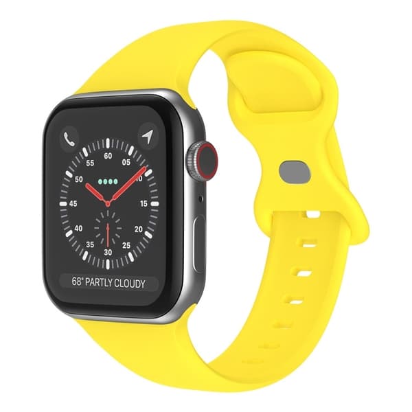 Klockarmband i Silikon för Apple Watch 7/8/9 41mm etc - Gul