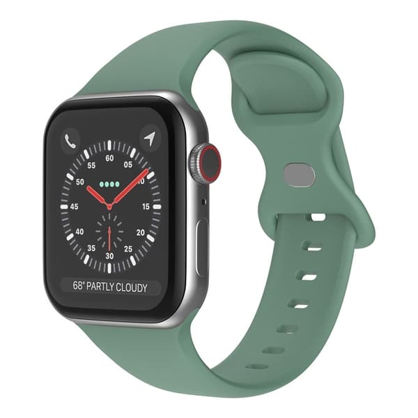 Klockarmband i Silikon för Apple Watch 7/8/9 41mm etc - Ljusgrön