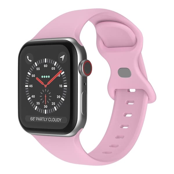 Klockarmband i Silikon för Apple Watch 7/8/9 41mm etc - Ljuslila