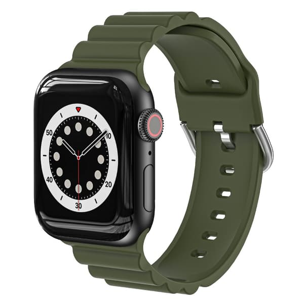 Apple Watch Ultra/Ultra 2 49mm etc Klockarmband i Silikon - Grön