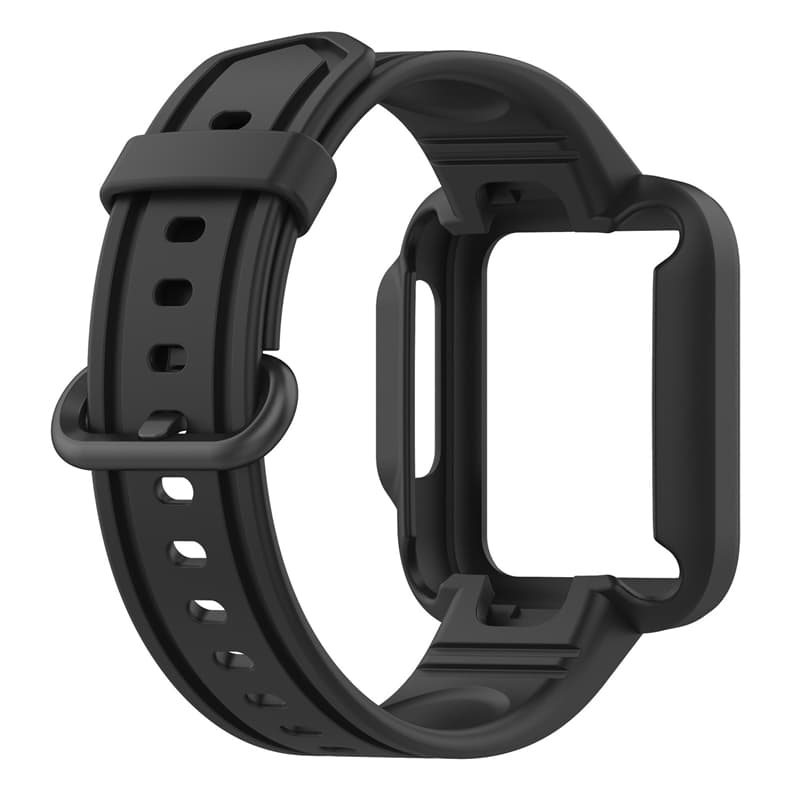 Klockarmband Svart Xiaomi Mi Watch Lite/Redmi Watch 2/Xiaomi Mi Watch Lite 2/Xiaomi Redmi Watch 2 Lite/Redmi Horloge 2/Xiaomi Poco Watch