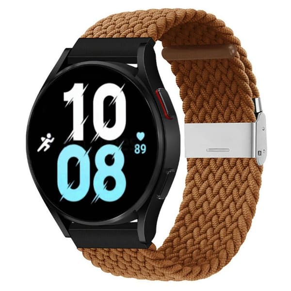 Punottu elastinen rannekoru Samsung Galaxy Watch 5 (44mm) - ruskea