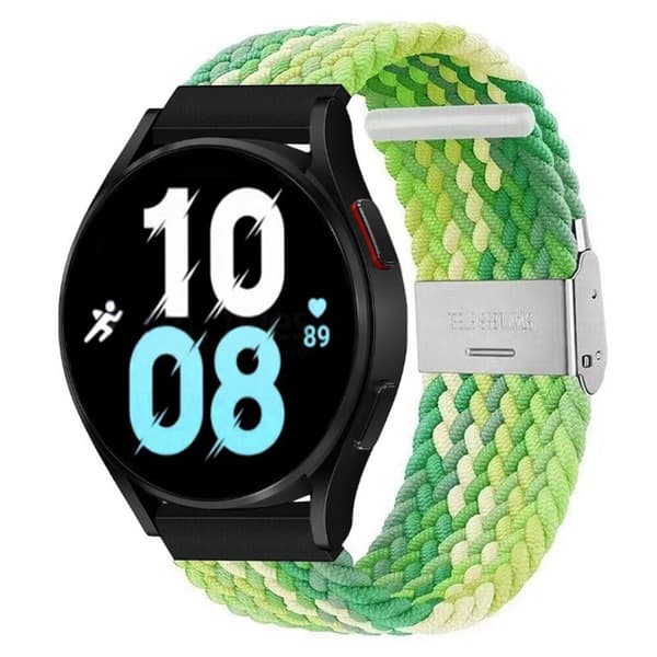 Flätat Elastiskt Armband Samsung Galaxy Watch 5 (44mm) - Gradient green