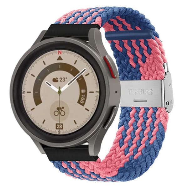 Flettet elastisk armbånd Samsung Galaxy Watch 5 Pro (45mm) - bluepowder