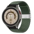 Miniatyrbilde 1 av 4: Flettet elastisk armbånd Samsung Galaxy Watch 5 Pro (45mm) - Army