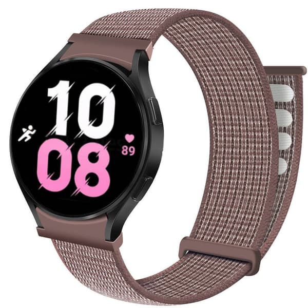 Nylon Armbånd No-Gap Samsung Galaxy Watch 5 (40mm) - Smokey Mauve
