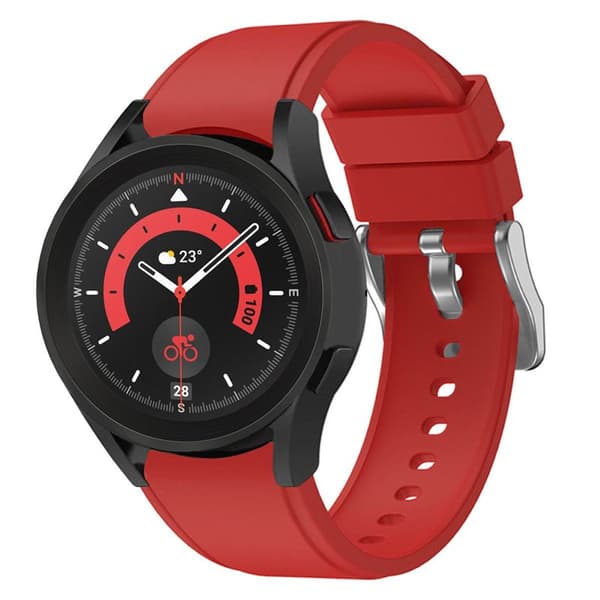 Silikoni Rannekoru No-Gap Samsung Galaxy Watch 5 Pro (45mm) - Punainen