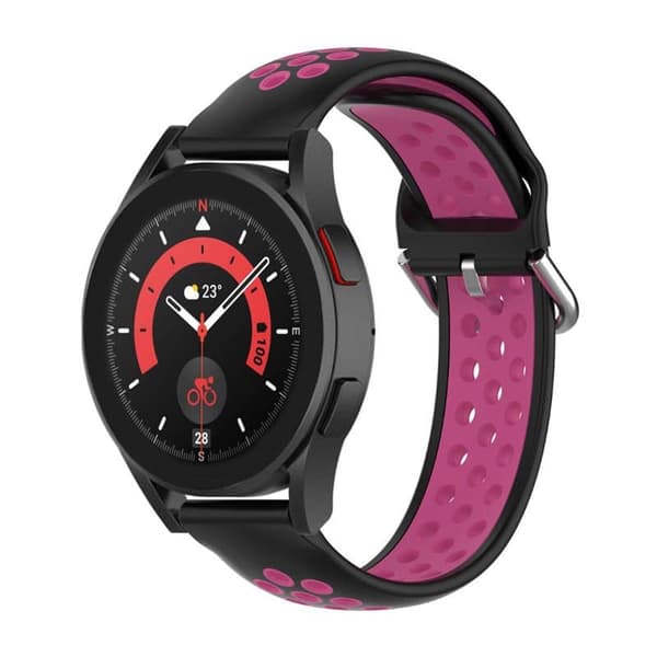 EBN Sport Rannekoru Samsung Galaxy Watch 5 Pro 45mm - Musta/ Tumma pinkki