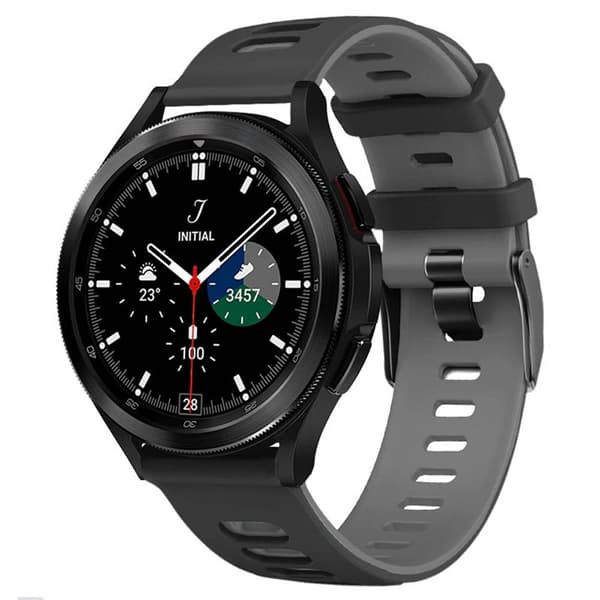 Twin Sport Rannekoru Armband Samsung Galaxy Watch 5 Pro (45mm) - Musta/harmaa