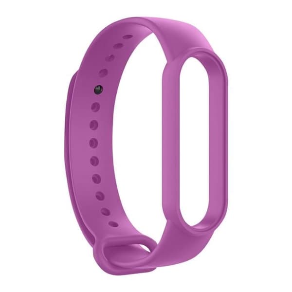 Xiaomi Mi Band 6 och 5 Premium mjukt ljuslila sportrem i silikon