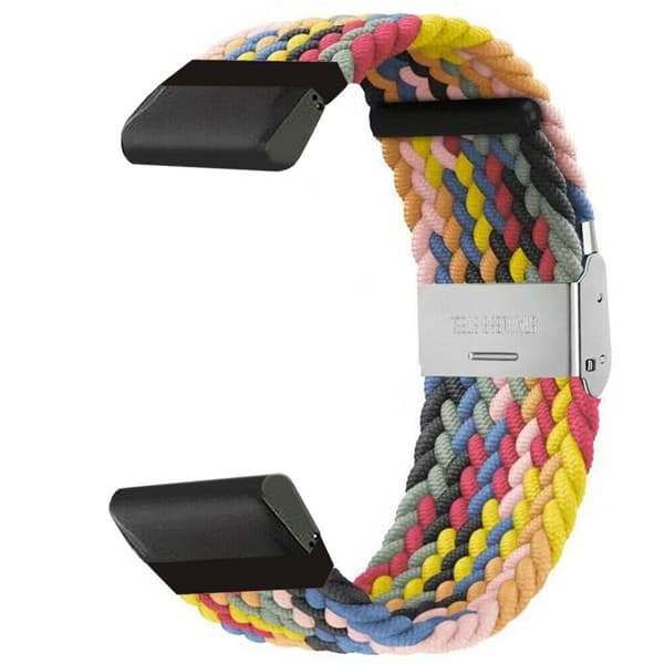 Flettet elastisk armbånd Garmin Fenix 5X - rainbow