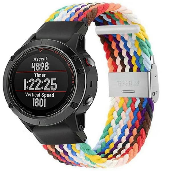 Flettet elastisk armbånd Garmin Fenix 5X - pride edition