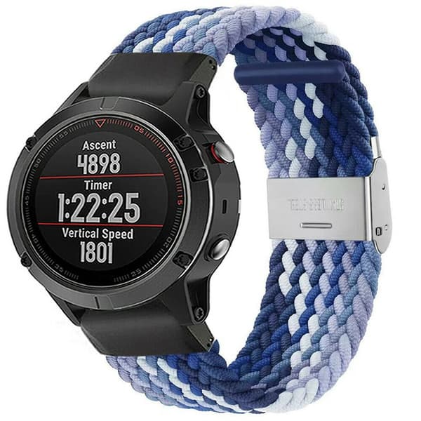 Punottu elastinen rannekoru Garmin Fenix 5X - gradientblue