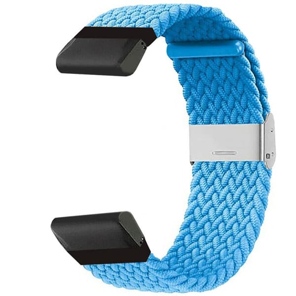 Flettet Elastik Armbånd Garmin Fenix 6X - skyblue