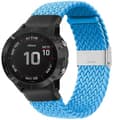 Miniatyrbillede 1 af 3: Flettet Elastik Armbånd Garmin Fenix 6X - skyblue