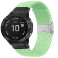 Miniatyrbilde 1 av 3: Flettet elastisk armbånd Garmin Fenix 6X - pistachio