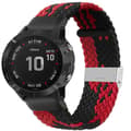 Miniatyrbilde 1 av 3: Flettet elastisk armbånd Garmin Fenix 6X - Rød/svart