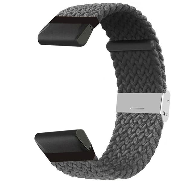 Flettet elastisk armbånd Garmin Fenix 5 - skygrey