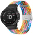 Pikkukuva 1 / 3: Punottu elastinen rannekoru Garmin Fenix 6 - light rainbow