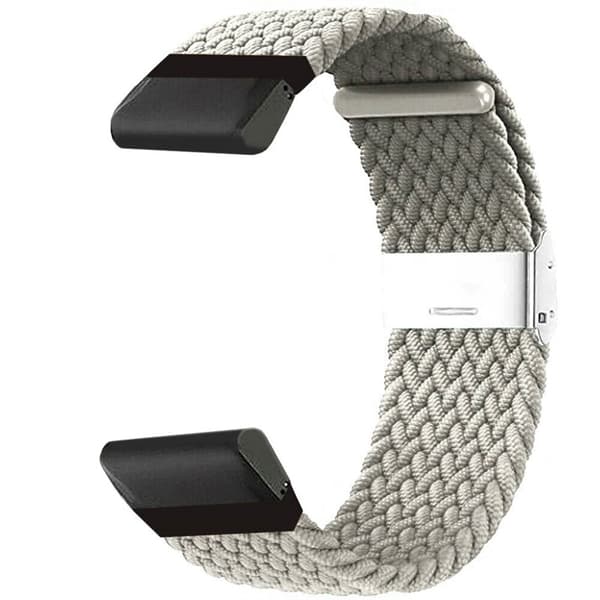 Flettet elastisk armbånd Garmin Fenix 6 - stone