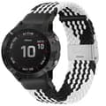 Miniatyrbilde 1 av 3: Flettet elastisk armbånd Garmin Fenix 6 - svarthvit