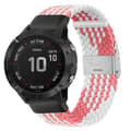 Miniatyrbilde 1 av 3: Flettet elastisk armbånd Garmin Fenix 6 - pinkwhite