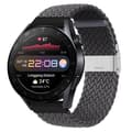 Pikkukuva 1 / 4: Punottu elastinen rannekoru Huawei Watch 3 Pro (48mm) - skygrey