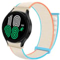 Miniatyrbild 1 av 2: Nylon Armband No-Gap Samsung Galaxy Watch 4 (44mm) - Cream