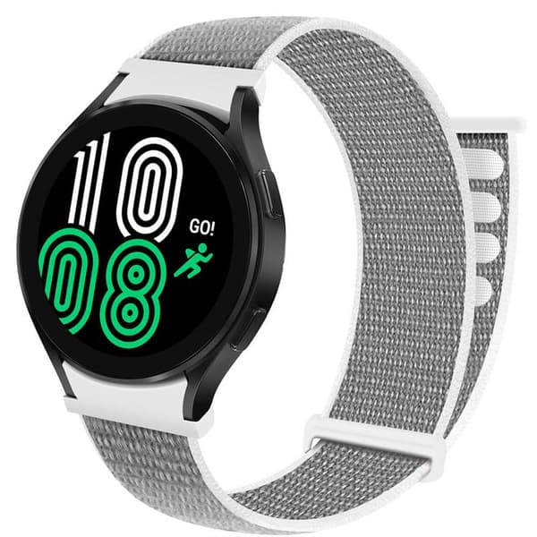 Nylon Armbånd No-Gap Samsung Galaxy Watch 4 (44mm) - Seashell
