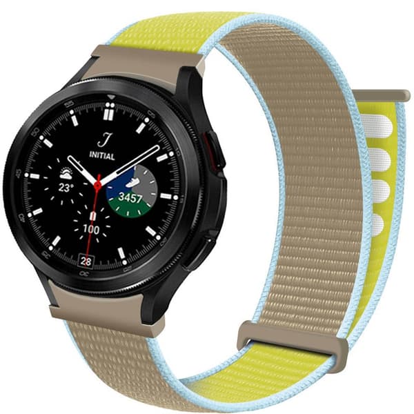 Nylon armbånd No-Gap Samsung Galaxy Watch 4 Classic (42mm) - Camel
