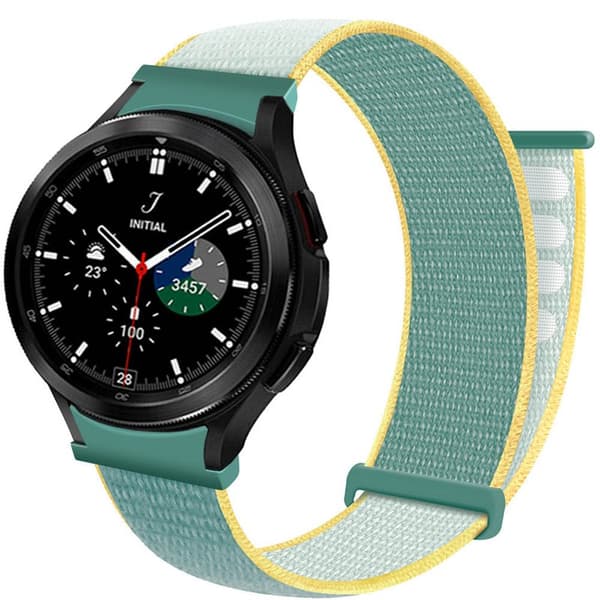 Nylon Armbånd  No-Gap Samsung Galaxy Watch 4 Classic (42mm) - Sunshine