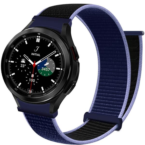 Nylon Armbånd  No-Gap Samsung Galaxy Watch 4 Classic (42mm) - Midnight Blue
