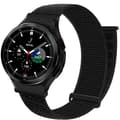 Miniatyrbild 1 av 2: Nylon Armband No-Gap Samsung Galaxy Watch 4 Classic (42mm) - Dark Black